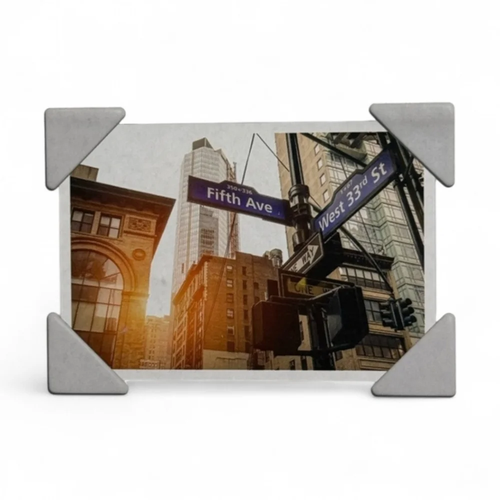 White Shadow Box Frame with Magnetic Photo Corners